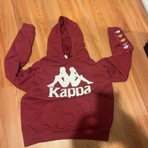 Red Pullover Kappa Hoodie Size S